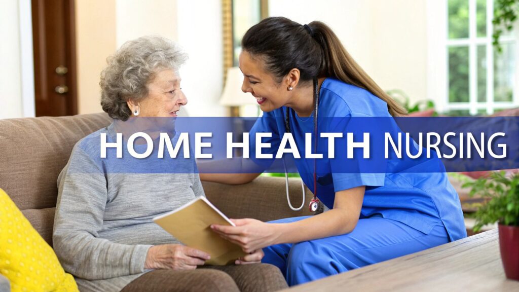 What Is Home Health Nursing Explained A Guide to Skilled In-Home Care